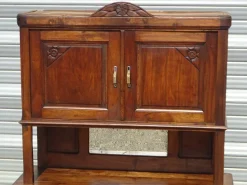 Pamono Art Deco Two-Part Walnut Buffet, 1940s New