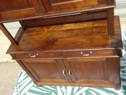 Pamono Art Deco Two-Part Walnut Buffet, 1940s New