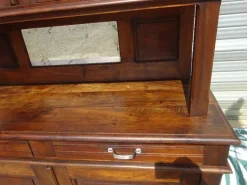 Pamono Art Deco Two-Part Walnut Buffet, 1940s New
