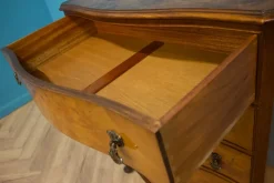 Pamono Art Deco Walnut and Walnut Veneer Chest of Drawers, 1950s Clearance