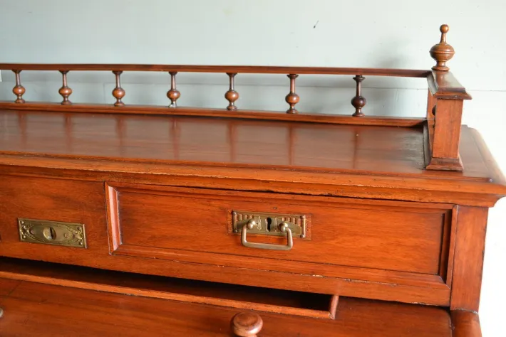 Pamono Art Deco Walnut Cylinder Desk Sale