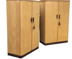 Pamono Art Deco Wardrobes, 1930s, Set of 2