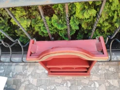 Pamono Art Deco Wooden Cabinet with Painted Floral Sides, 1940s-1950s Best