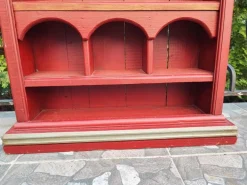 Pamono Art Deco Wooden Cabinet with Painted Floral Sides, 1940s-1950s Best