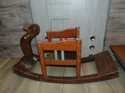 Pamono Art Deco Wooden Duck, Rocker, 1920s