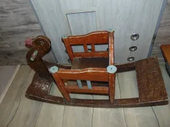 Pamono Art Deco Wooden Duck, Rocker, 1920s