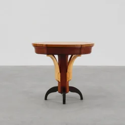 Pamono Art Deco Wooden Side Table, France, 1930s New