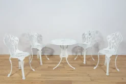 Pamono Art Nouveau Aluminum Garden Chairs, 1950s, Set of 5 Best