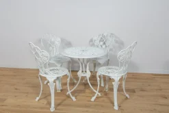 Pamono Art Nouveau Aluminum Garden Chairs, 1950s, Set of 5 Best