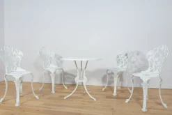 Pamono Art Nouveau Aluminum Garden Chairs, 1950s, Set of 5 Best