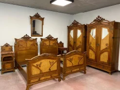 Pamono Art Nouveau Bedroom Set by Louis Majorelle, 1890s, Set of 7 Hot