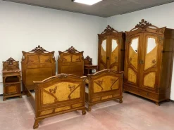 Pamono Art Nouveau Bedroom Set by Louis Majorelle, 1890s, Set of 7 Hot