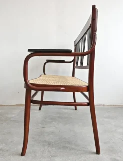 Pamono Art Nouveau Bench in Bentwood with Cane Seat, Austria, 1890s Discount