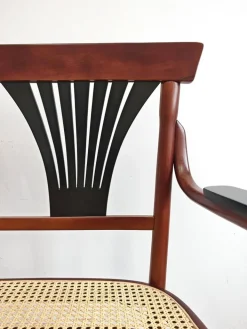 Pamono Art Nouveau Bench in Bentwood with Cane Seat, Austria, 1890s Discount