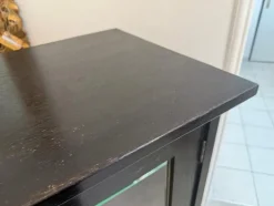 Pamono Art Nouveau Black Display Cabinet Clearance