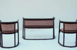 Pamono Art Nouveau Chairs and Sofa by Josef Hoffmann for Thonet, Set of 3 Sale