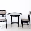 Pamono Art Nouveau Chairs and Table by Josef Hoffmann for Thonet, 1890s, Set of 3