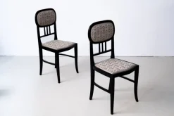 Pamono Art Nouveau Chairs and Table by Josef Hoffmann for Thonet, 1890s, Set of 3