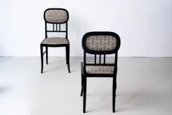 Pamono Art Nouveau Chairs and Table by Josef Hoffmann for Thonet, 1890s, Set of 3