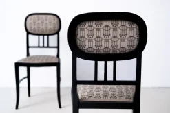 Pamono Art Nouveau Chairs and Table by Josef Hoffmann for Thonet, 1890s, Set of 3
