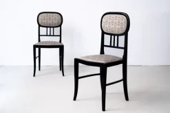 Pamono Art Nouveau Chairs and Table by Josef Hoffmann for Thonet, 1890s, Set of 3