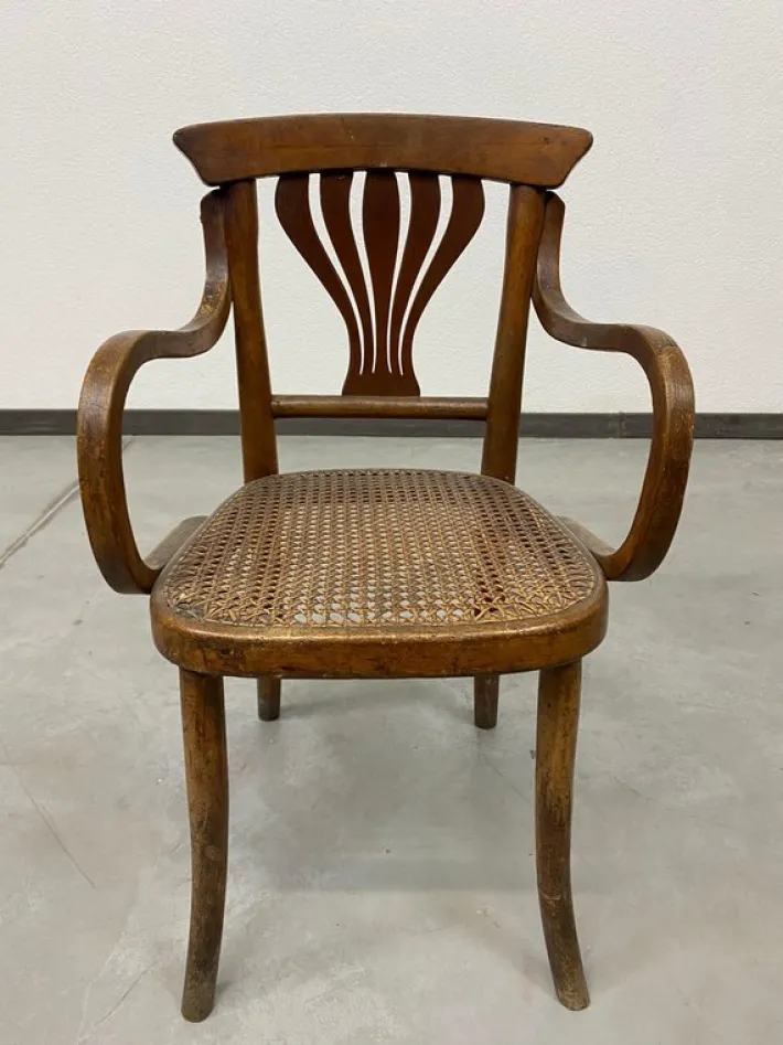 Pamono Art Nouveau Children's Armchair attributed to J&J Kohn, 1890s Discount