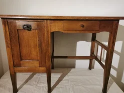 Pamono Art Nouveau Childrens Desk in Oak with Original Folding Compartment, Germany, 1890s Best