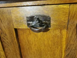 Pamono Art Nouveau Childrens Desk in Oak with Original Folding Compartment, Germany, 1890s Best