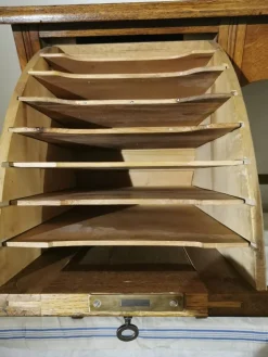 Pamono Art Nouveau Childrens Desk in Oak with Original Folding Compartment, Germany, 1890s Best