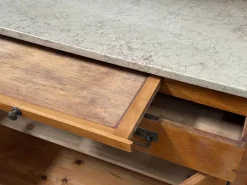 Pamono Art Nouveau Cupboard with Marble Top and Mirror, 1910s Outlet