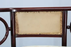 Pamono Art Nouveau Fledermaus Sofa and Armchair attributed to Josef Hoffmann for Fischel, 1890s, Set of 2 New