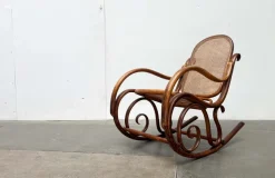 Pamono Art Nouveau Jugendstil Bentwood Rocking Chair by Fischel, Austria, 1910s Outlet