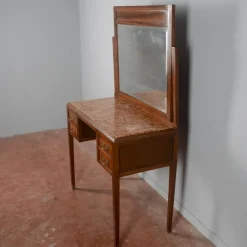 Pamono Art Nouveau Liberty 4 Drawer Dressing Table with Italian Marble Top, 1890s Outlet