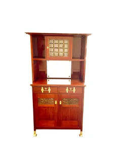 Pamono Art Nouveau Mahogany Dining Room Set, 1905, Set of 11