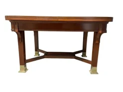 Pamono Art Nouveau Mahogany Dining Room Set, 1905, Set of 11