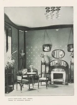 Pamono Art Nouveau Model No. 715 Living Room Set by Gustav Siegel for Jacob & Josef Kohn, Vienna 1905, Set of 3 Best