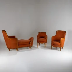 Pamono Art Nouveau Seating Ensemble, Germany, Early 20th Century, 1890s, Set of 3 Sale