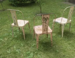 Pamono Art Nouveau Tolix Bistro Garden Chairs, Set of 3