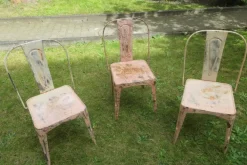 Pamono Art Nouveau Tolix Bistro Garden Chairs, Set of 3