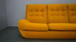 Pamono Atlantis Three-Seater Sofa in Yellow, 1960s Outlet