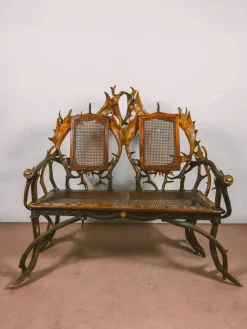 Pamono Austrian Inlaid Living Room Furniture, Set of 10