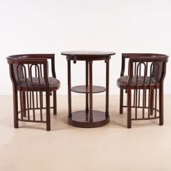 Pamono Austrian Lounge Set attributed to Josef Hoffmann, Set of 3 Sale