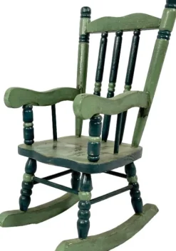 Pamono Austrian Painted Folk Art Rocking Chair, 1960s Outlet