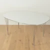 Pamono B612 Superellipse Dining Table by Piet Hein & Bruno Mathsson for Fritz Hansen, 1960s Sale
