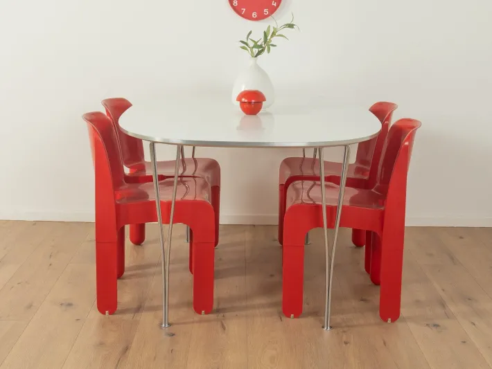 Pamono B612 Superellipse Dining Table by Piet Hein & Bruno Mathsson for Fritz Hansen, 1960s Sale