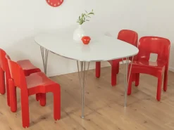 Pamono B612 Superellipse Dining Table by Piet Hein & Bruno Mathsson for Fritz Hansen, 1960s Sale