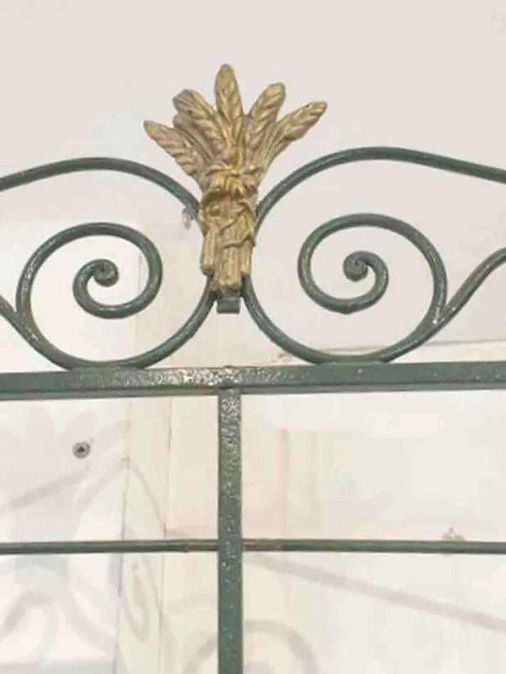 Pamono Bakers Shelf in Wrought Iron and Brass, 1900s Hot