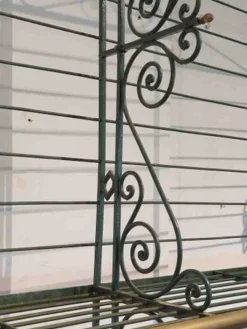 Pamono Bakers Shelf in Wrought Iron and Brass, 1900s Hot