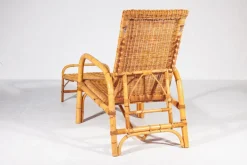 Pamono Bamboo & Rattan Easy Chair, Italy, 1960s Best