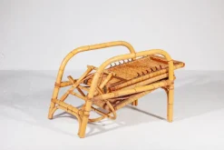 Pamono Bamboo & Rattan Easy Chair, Italy, 1960s Best
